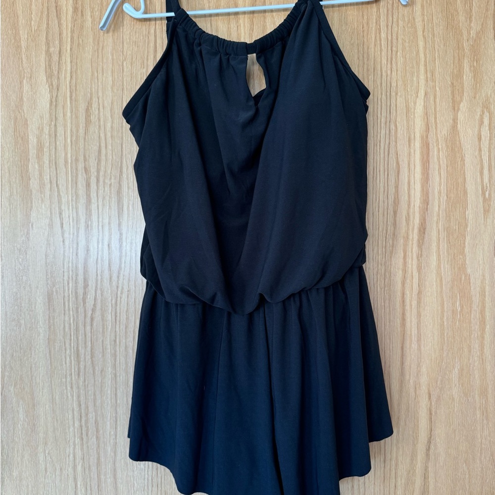 Women’s one piece shorts swimsuit